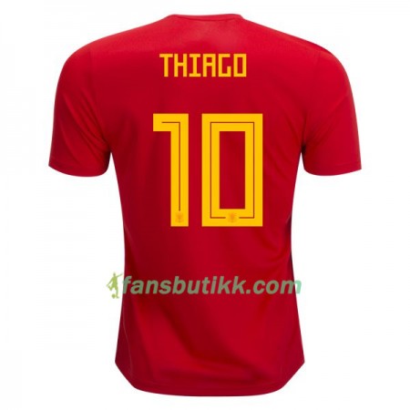 Fotball-VM 2018 Spania drakt Thiago 10 Hjemmetrøye